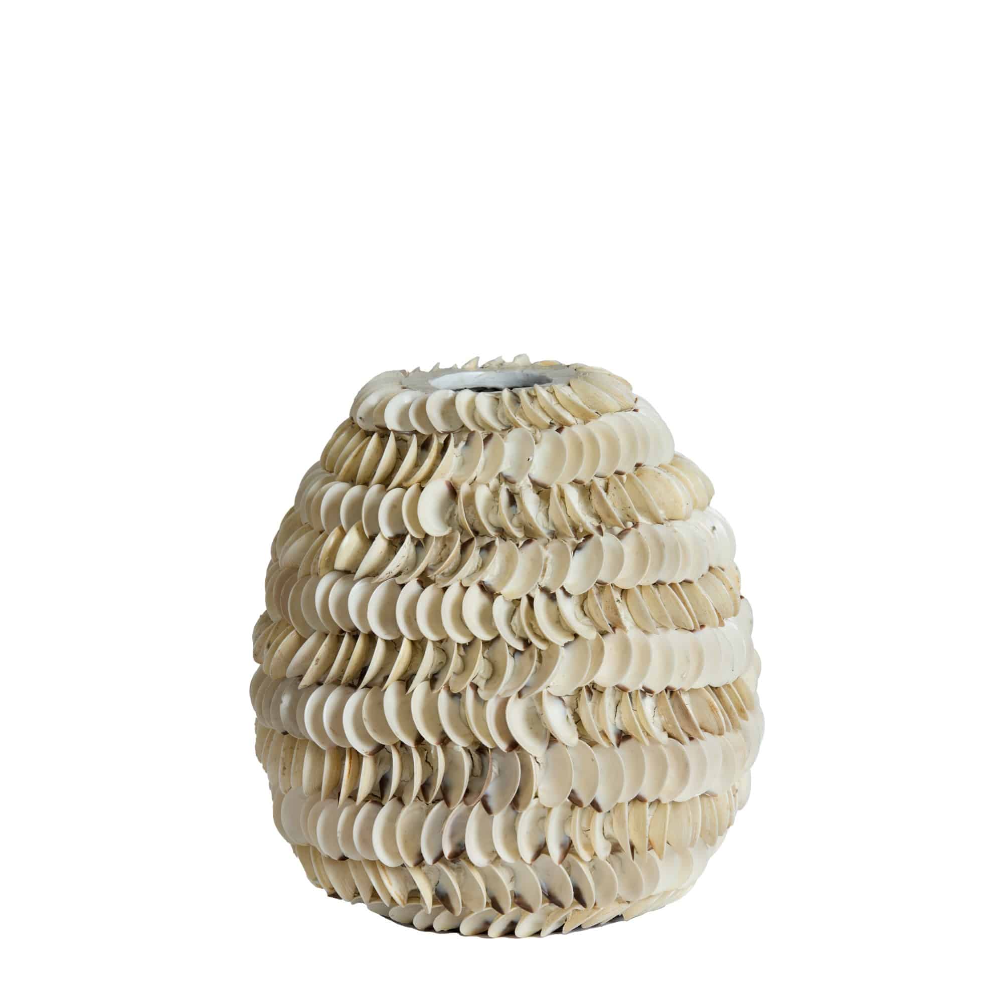 Light & Living vaas Sarria - wit - Ø26cm