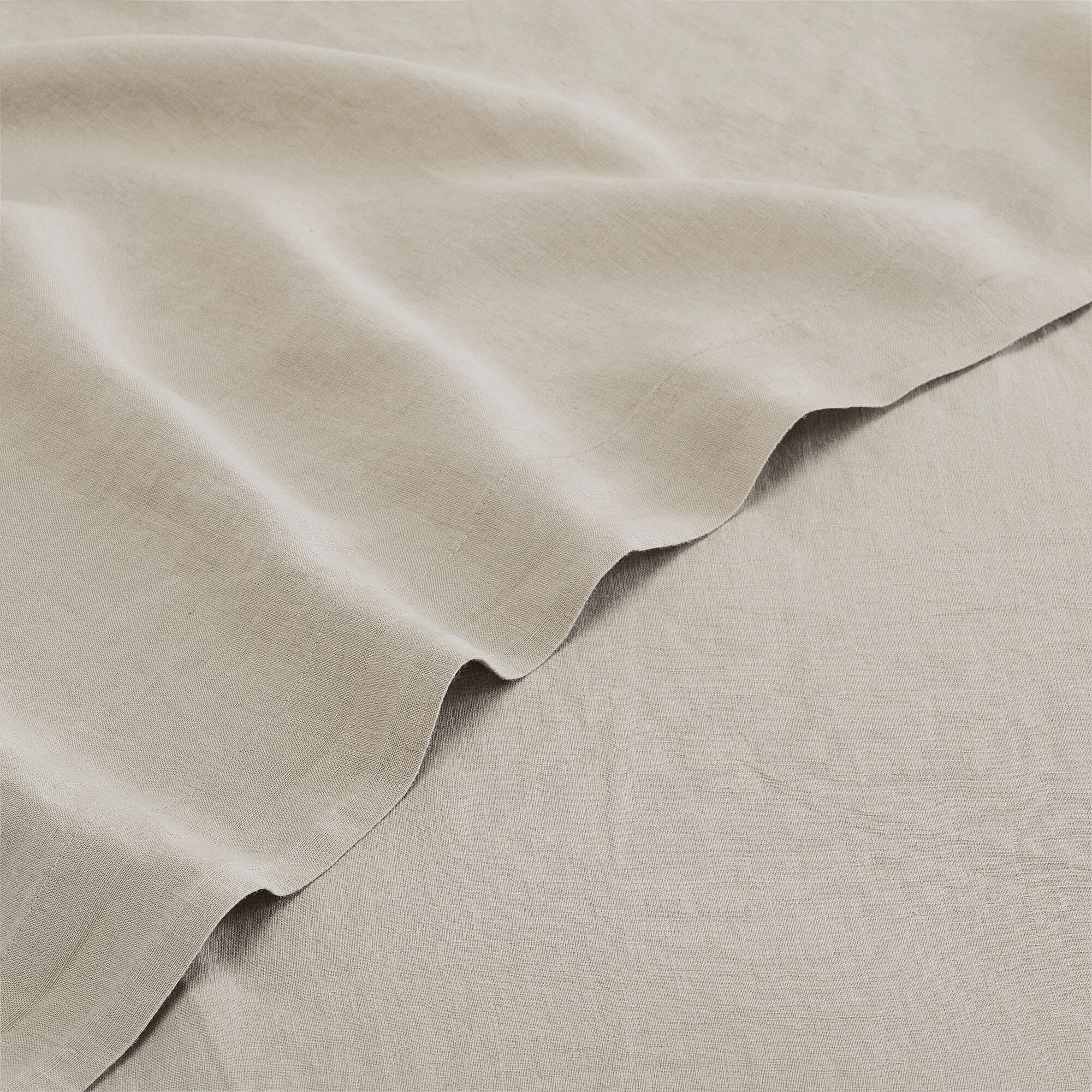 VENCE - Drap plat en lin lavé 270x300cm - beige