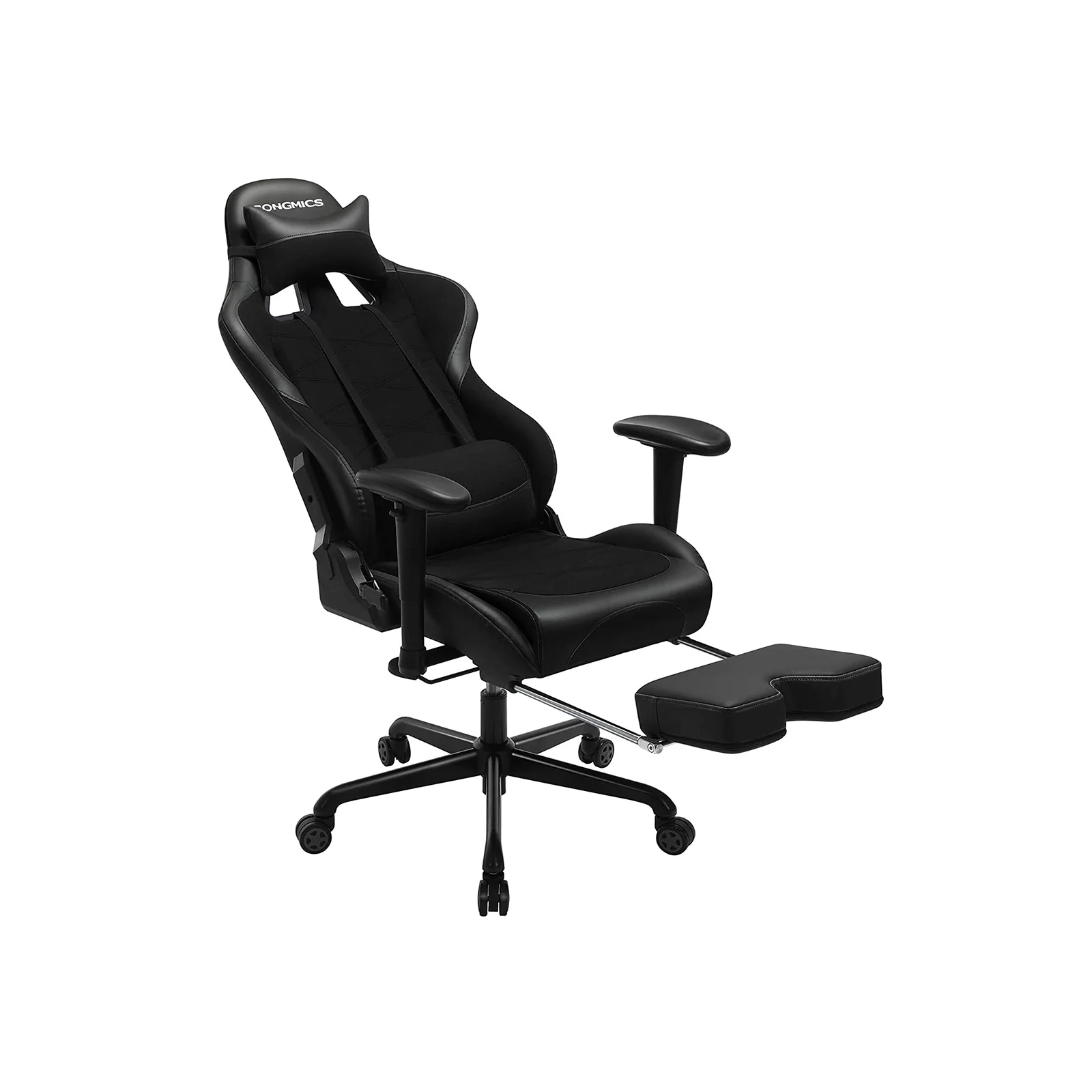 Fauteuil gamer avec repose-pieds