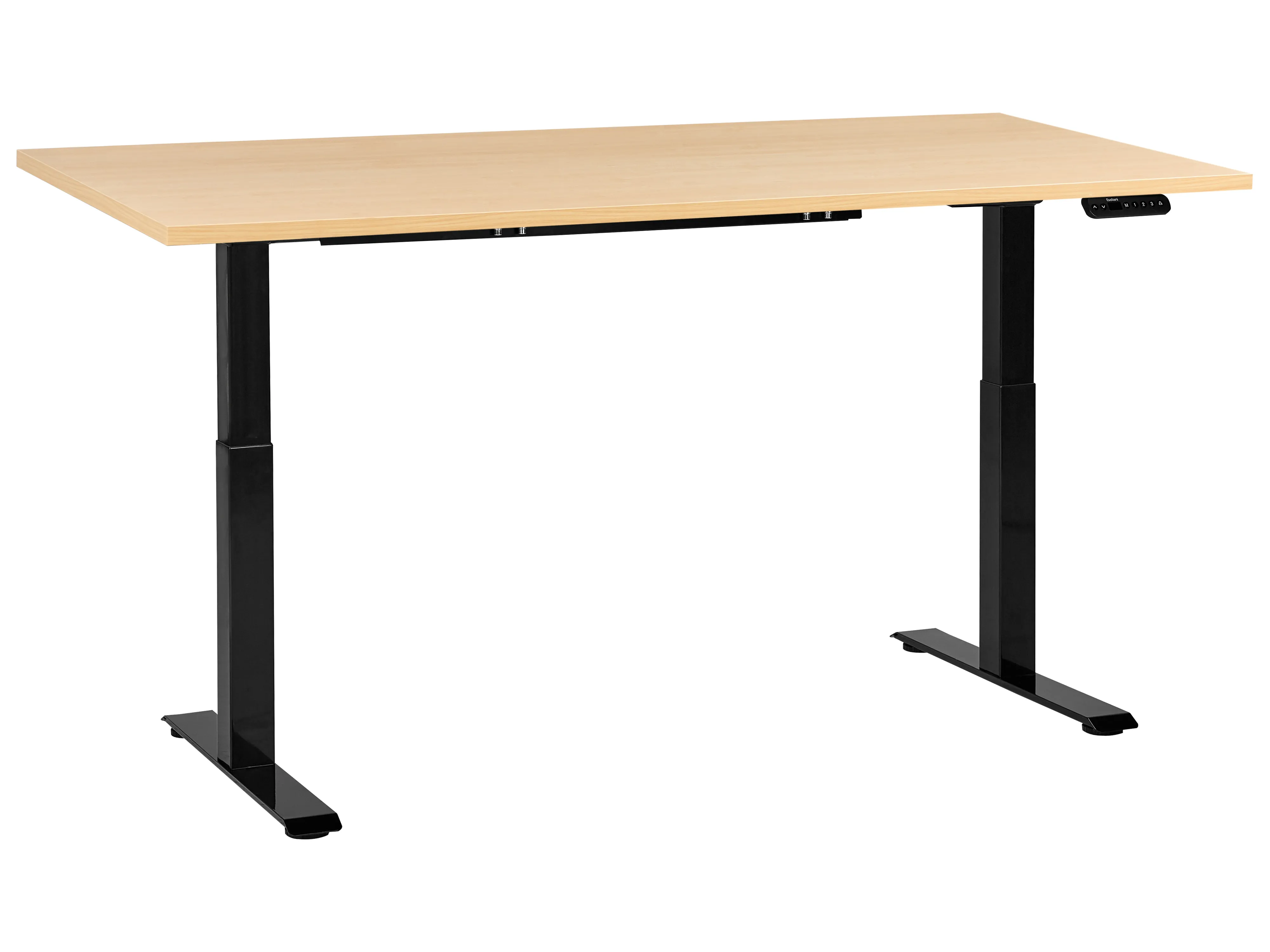 Electric Adjustable Standing Desk DESTINES Black/ Light Brown 180 cm 72 cm