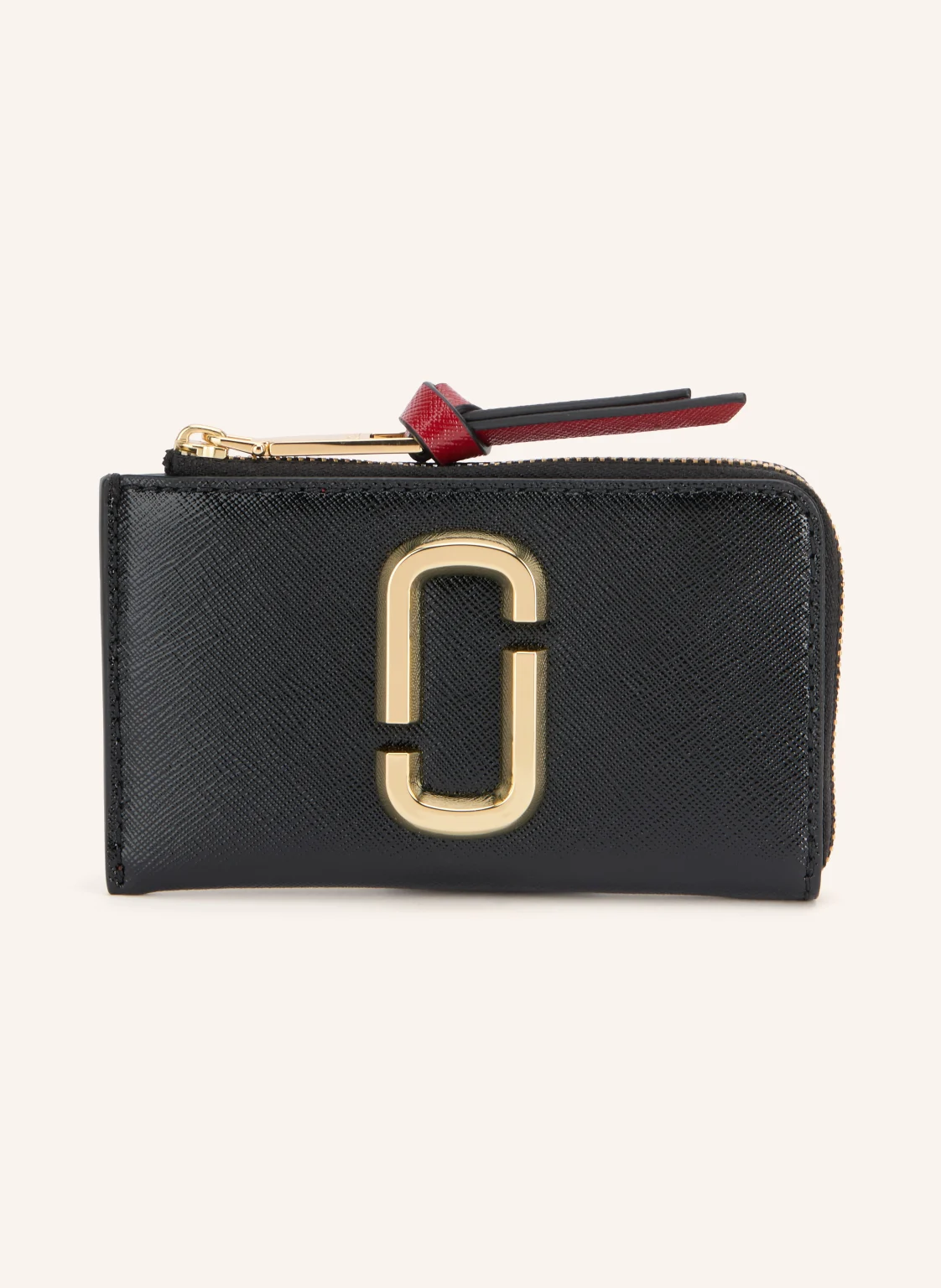MARC JACOBS Saffiano-Geldbörse THE SNAPSHOT TOP ZIP MULTI WALLET