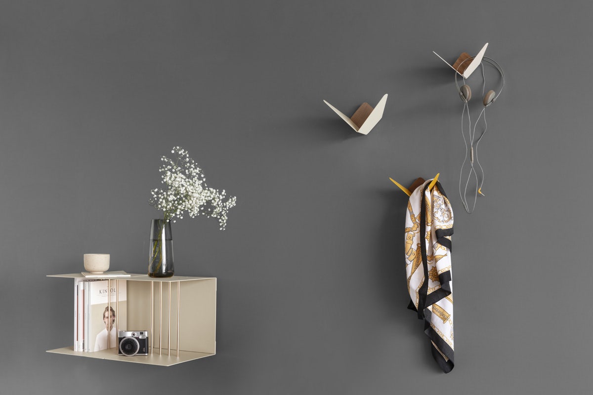 Umage Butterflies Mini wandhaak pearl white