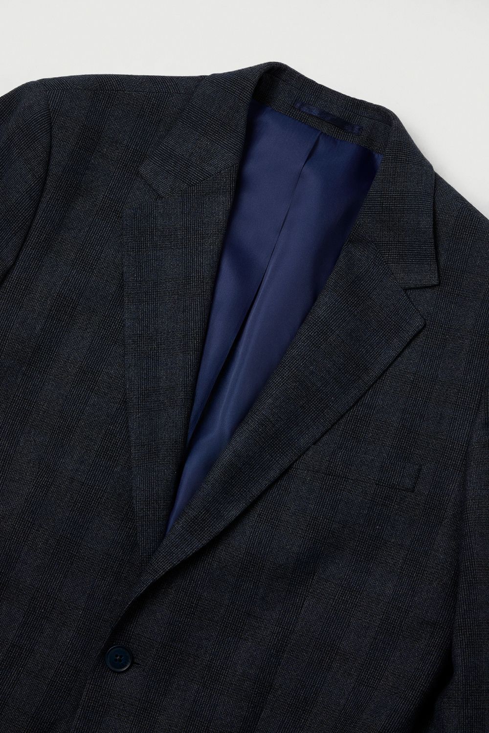 Burton Navy Check Tailored Fit Blazer