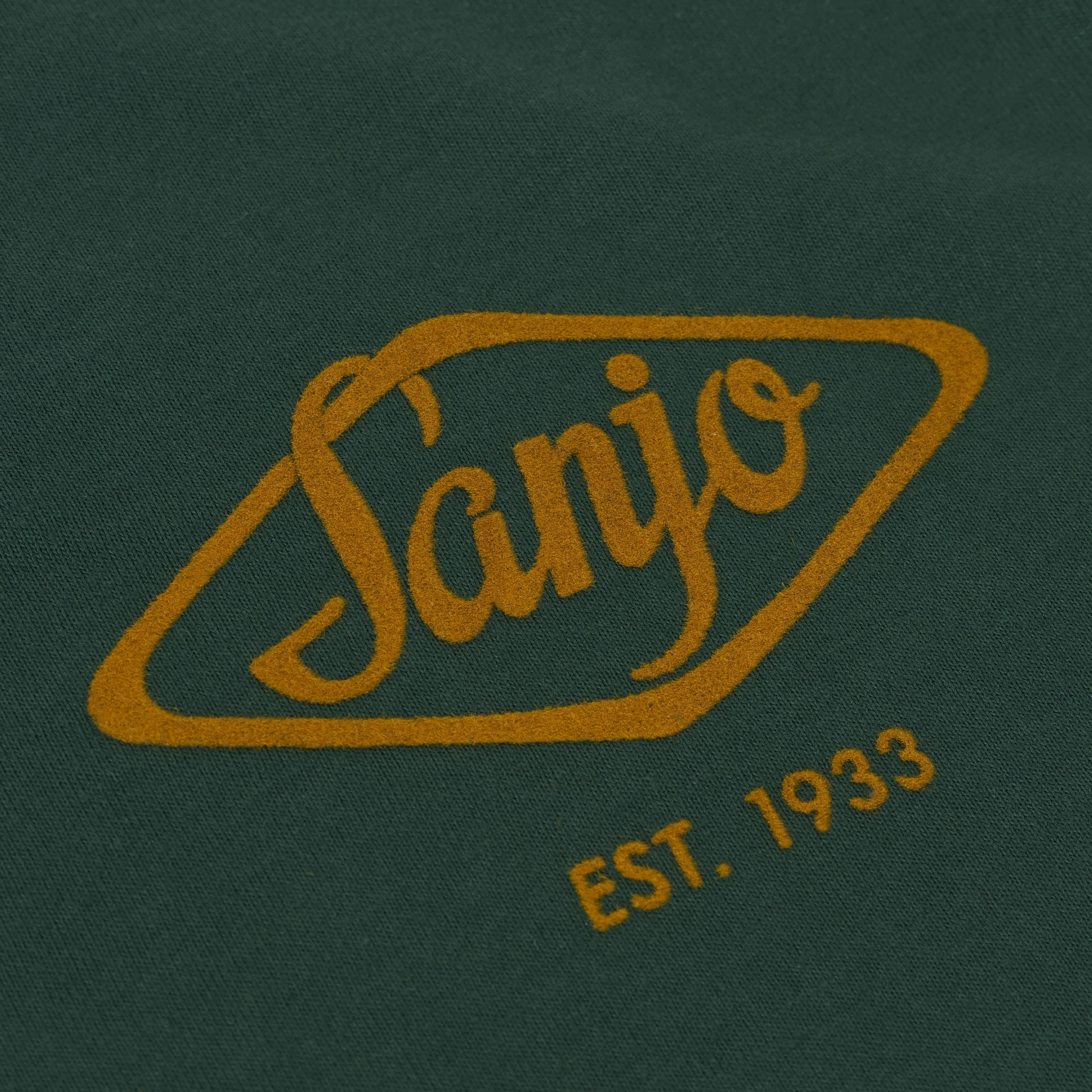 Sanjo Flocked Logo T-shirt //  Bottle