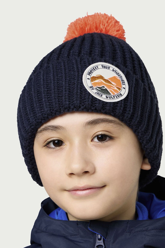Jack Wolfskin Pompom Badge Beanie Junior