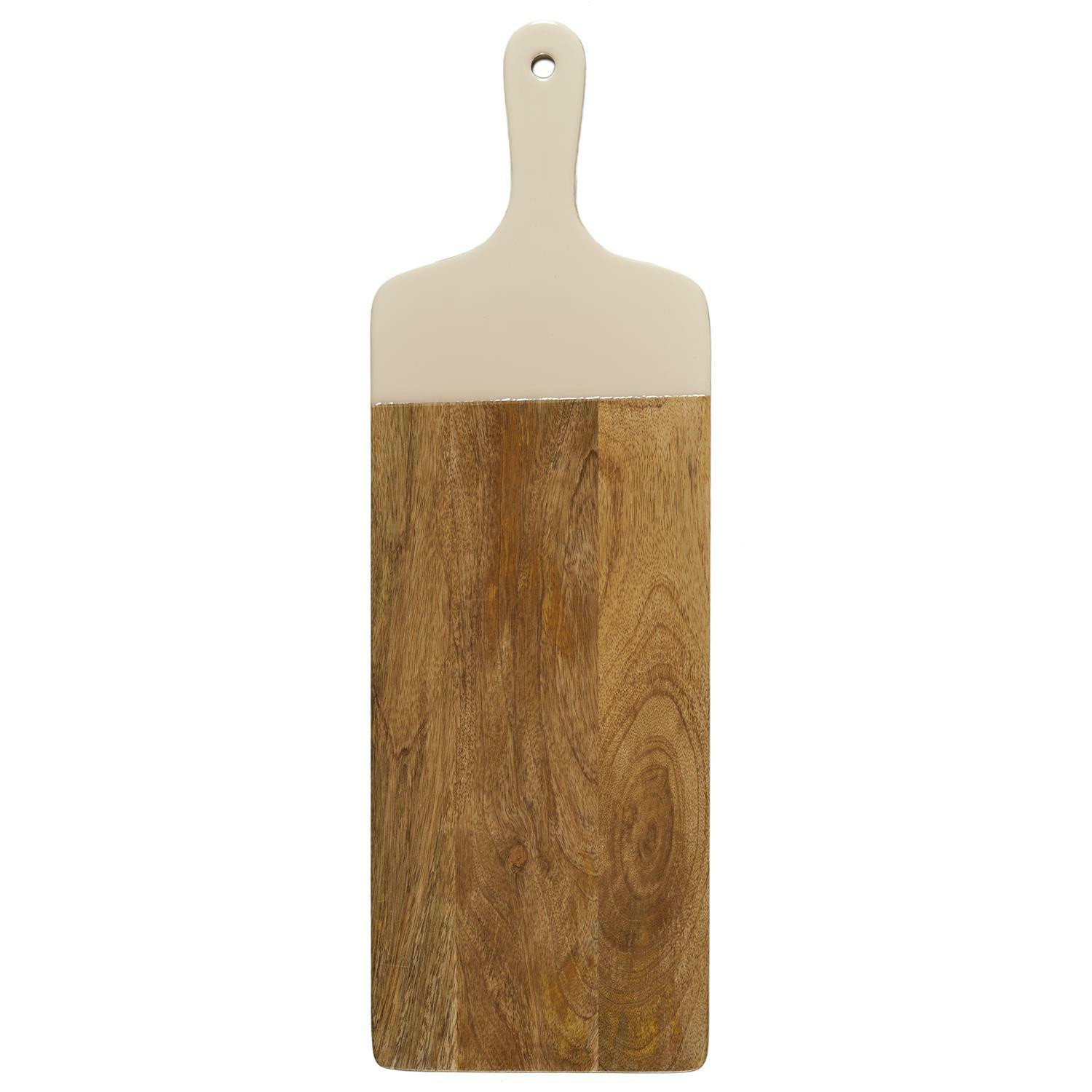 Deska do krojenia dune z drewna mango 58 × 19 cm z rączką
