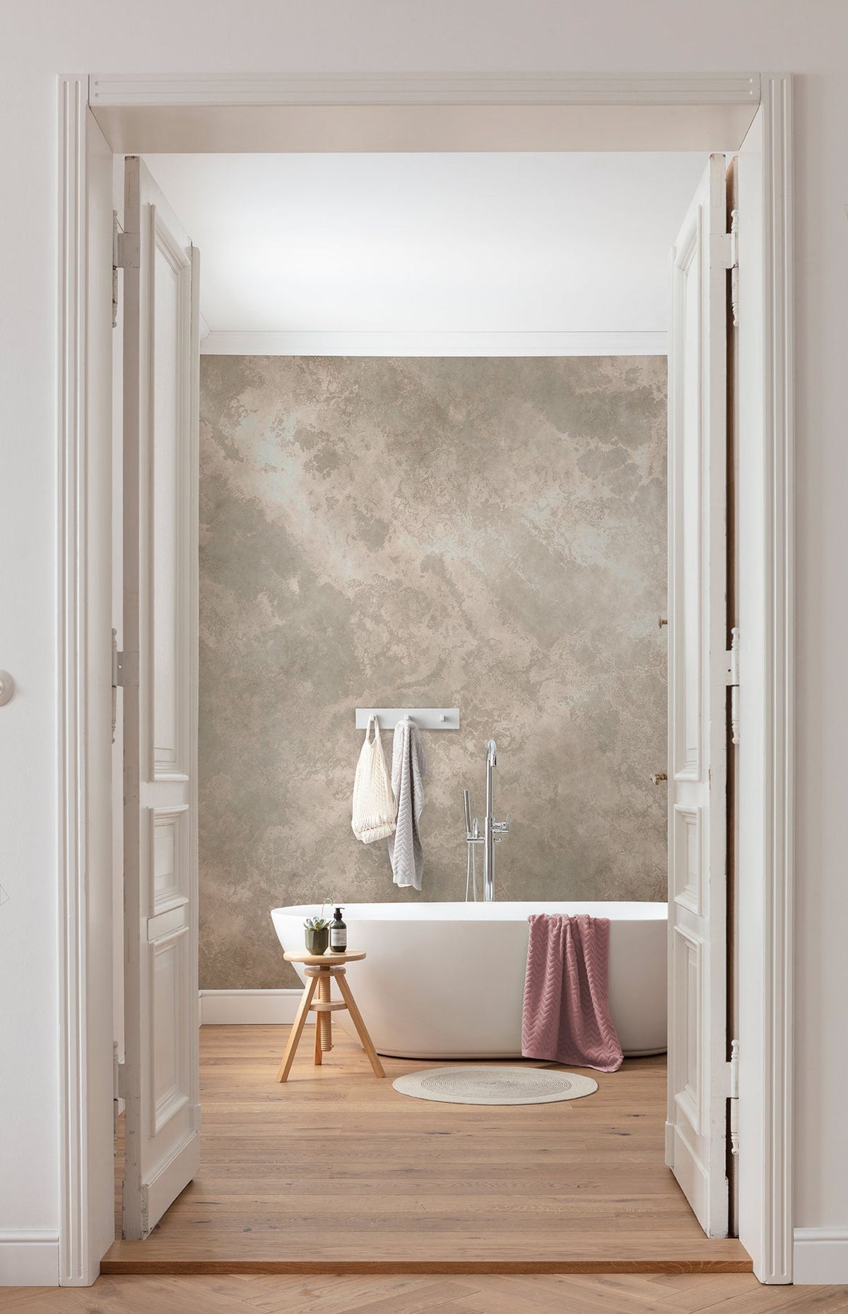 Komar fotobehang marmer taupe - 350 x 250 cm - 610019