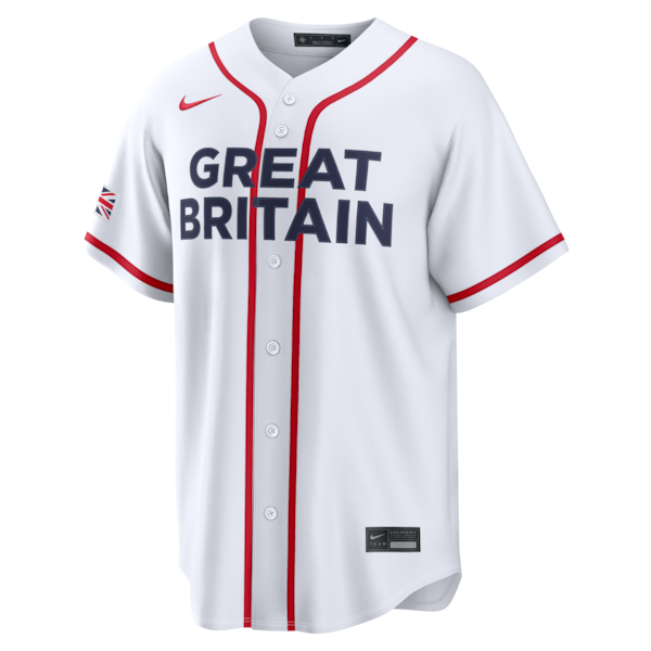 Jazz Chisholm Jr. Great Britain Baseball Nike 2026 World Baseball Classic Home Stadium Jersey - White