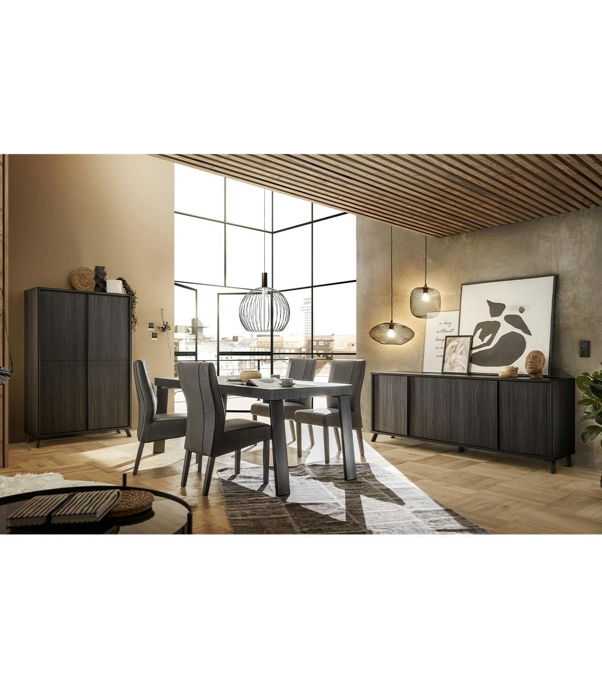 CITY - Buffet 4 portes - L205 cm