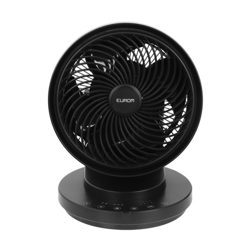 Ventilateur de table Vento 3D Silent Comfort noir Ø 26,5 cm EUROM