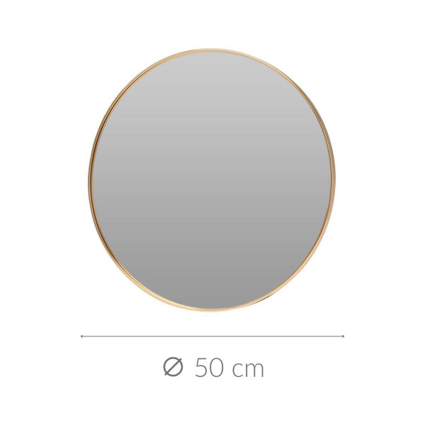 Lustro okrągłe złote, Ø 50 cm