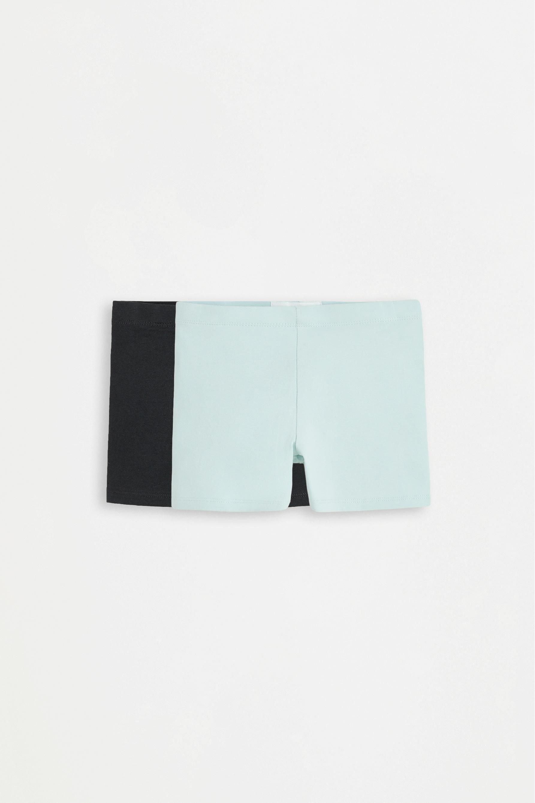 Pack 2 leggings cortos lisos