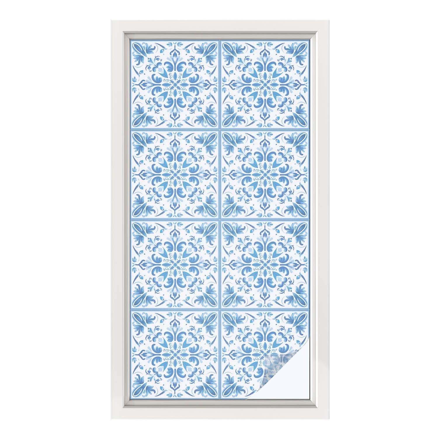 Folia dekoracyjna wzór florystyczny ochrona prywatności 50x100 Wallfluent