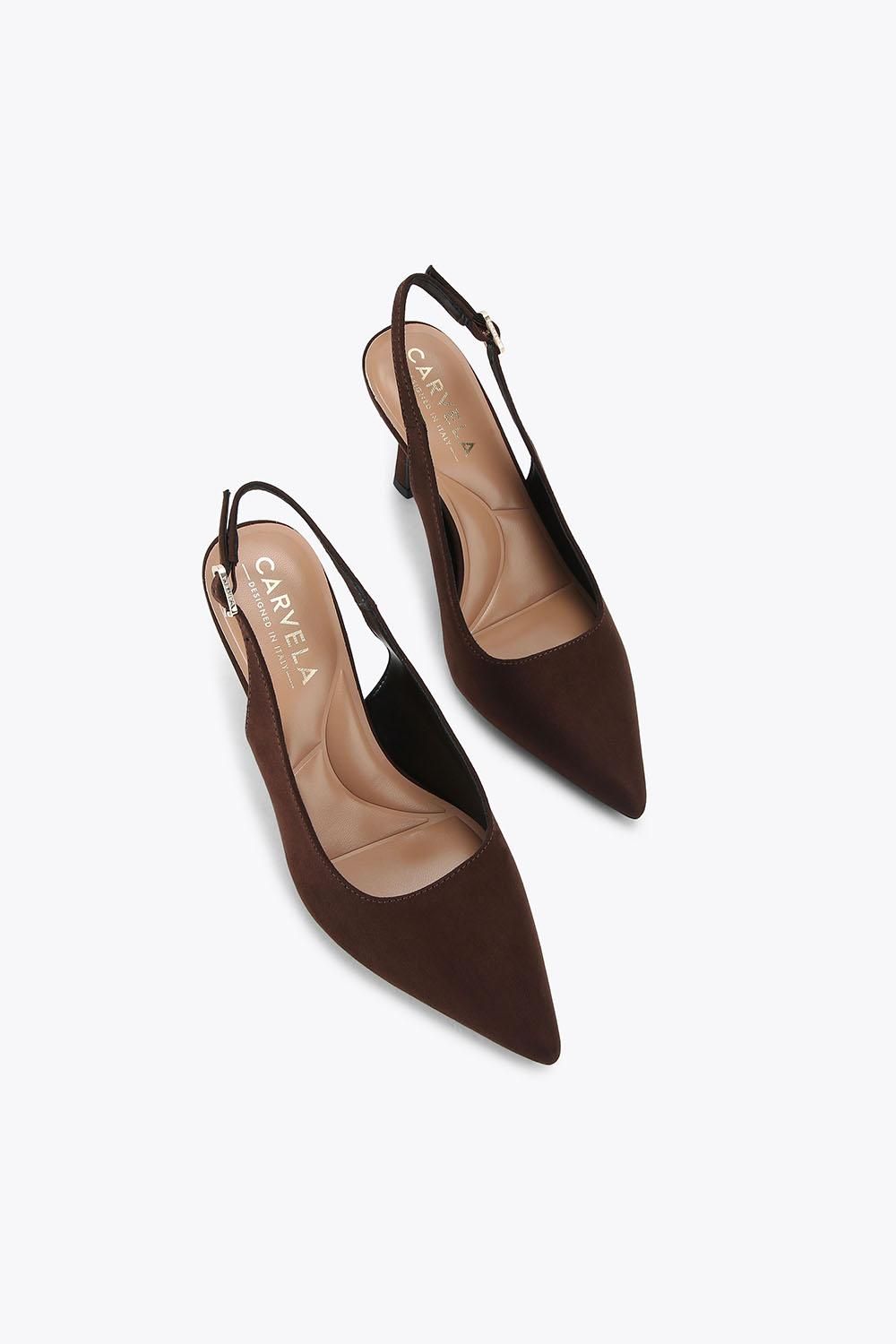 Carvela Corletta Sling Court' Fabric Heels