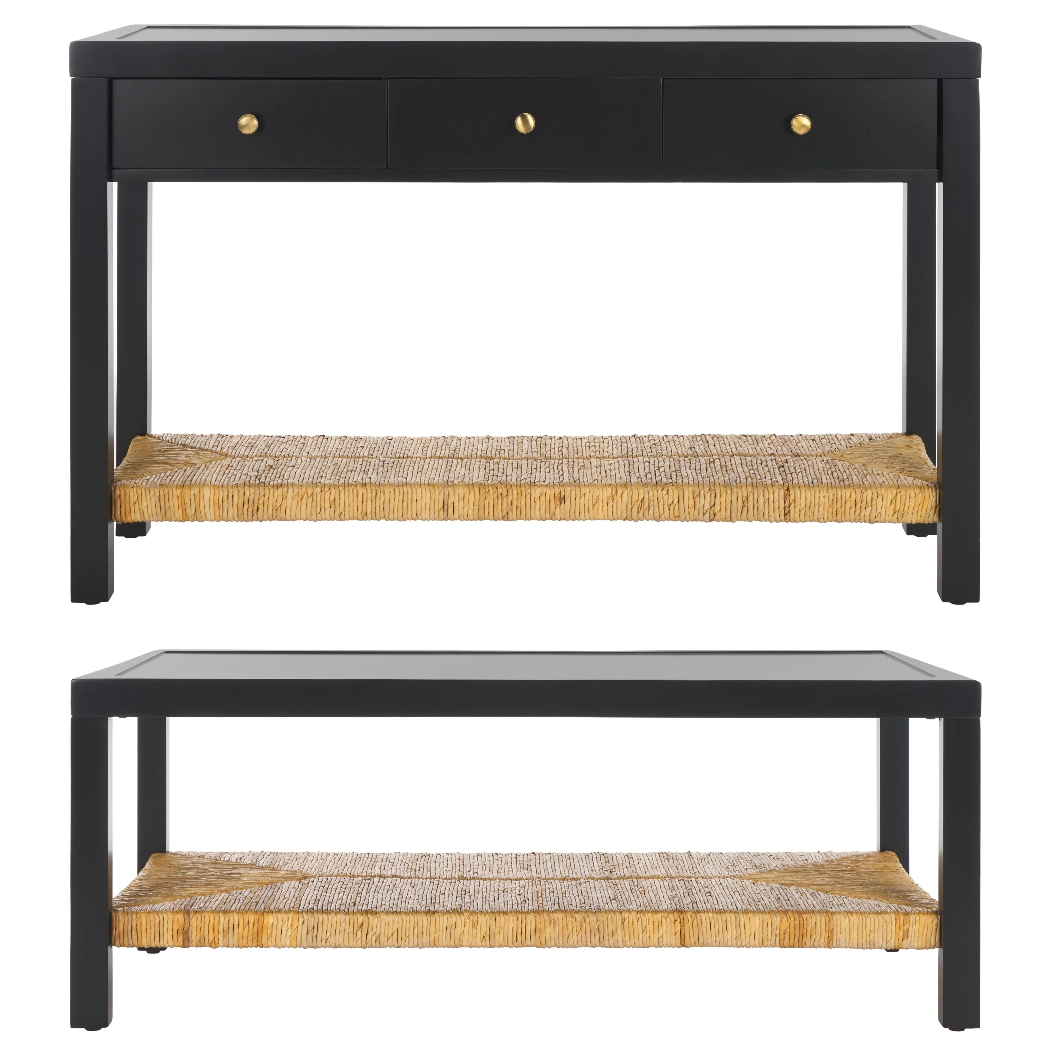 SAFAVIEH Couture Berlynne Banana Stem Shelf Coffee Table - 48W x 24D x 18H