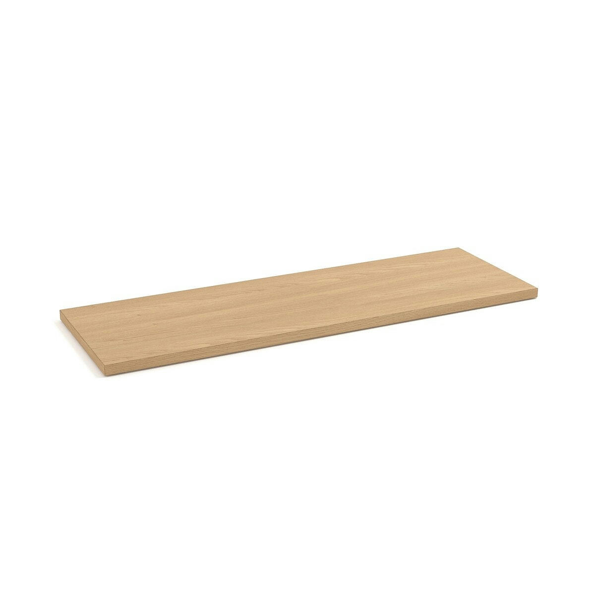 Lot de 2 étagères L110cm plaqué chêne, Johanez