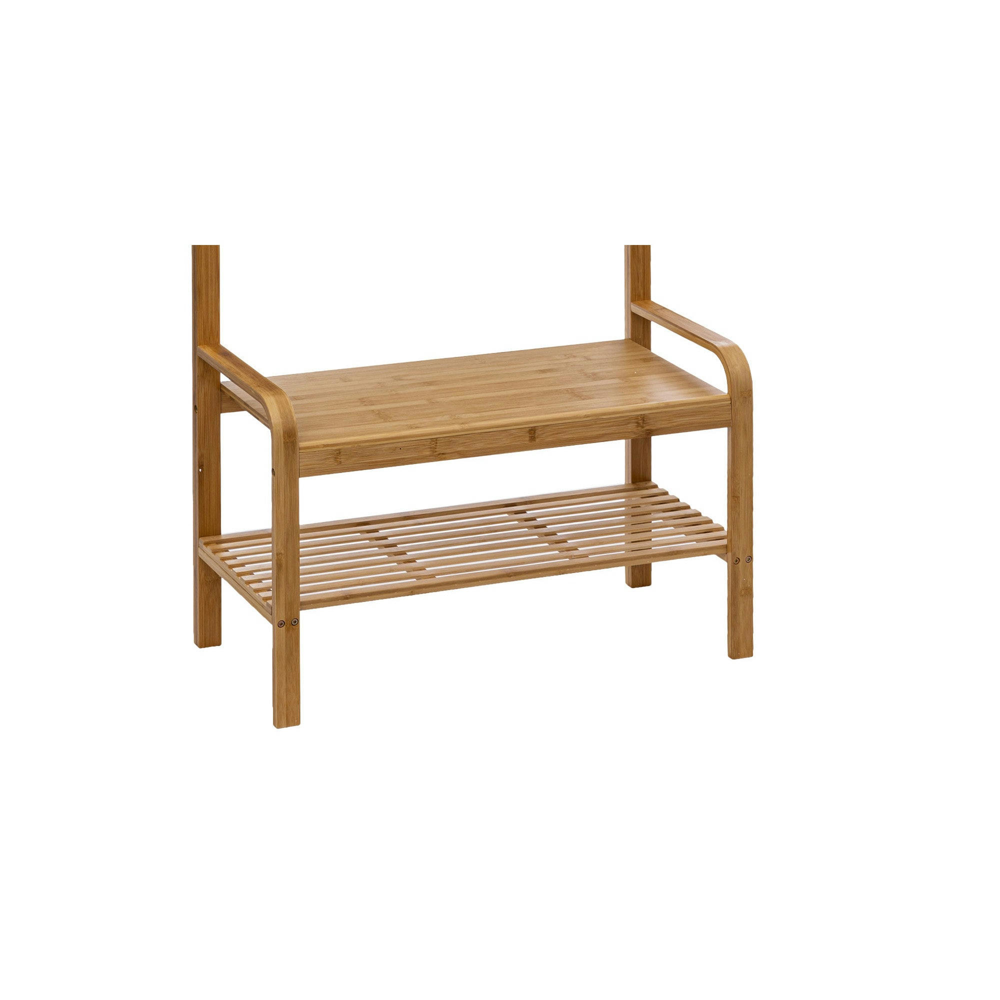 - Vestiaire d'entrée en bambou - 73.5x34.5x170cm