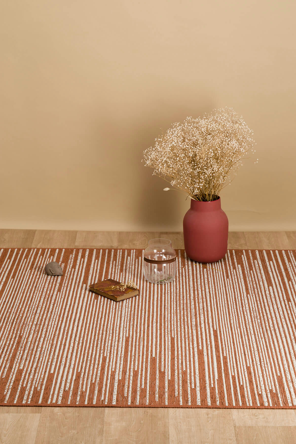 RIFF - Tapis intérieur et extérieur graphique terracotta 153x230, OEKO-TEX®