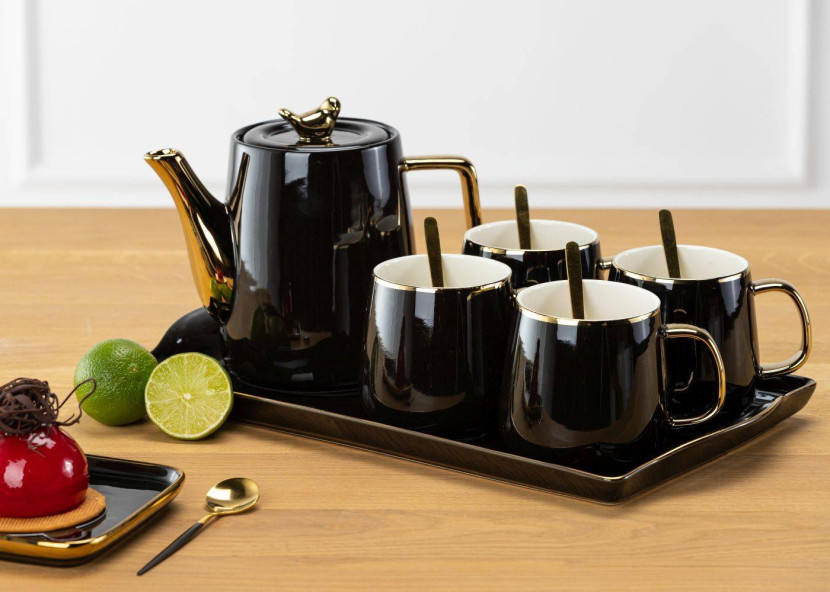 Serwis kawowy Noah Black Gold