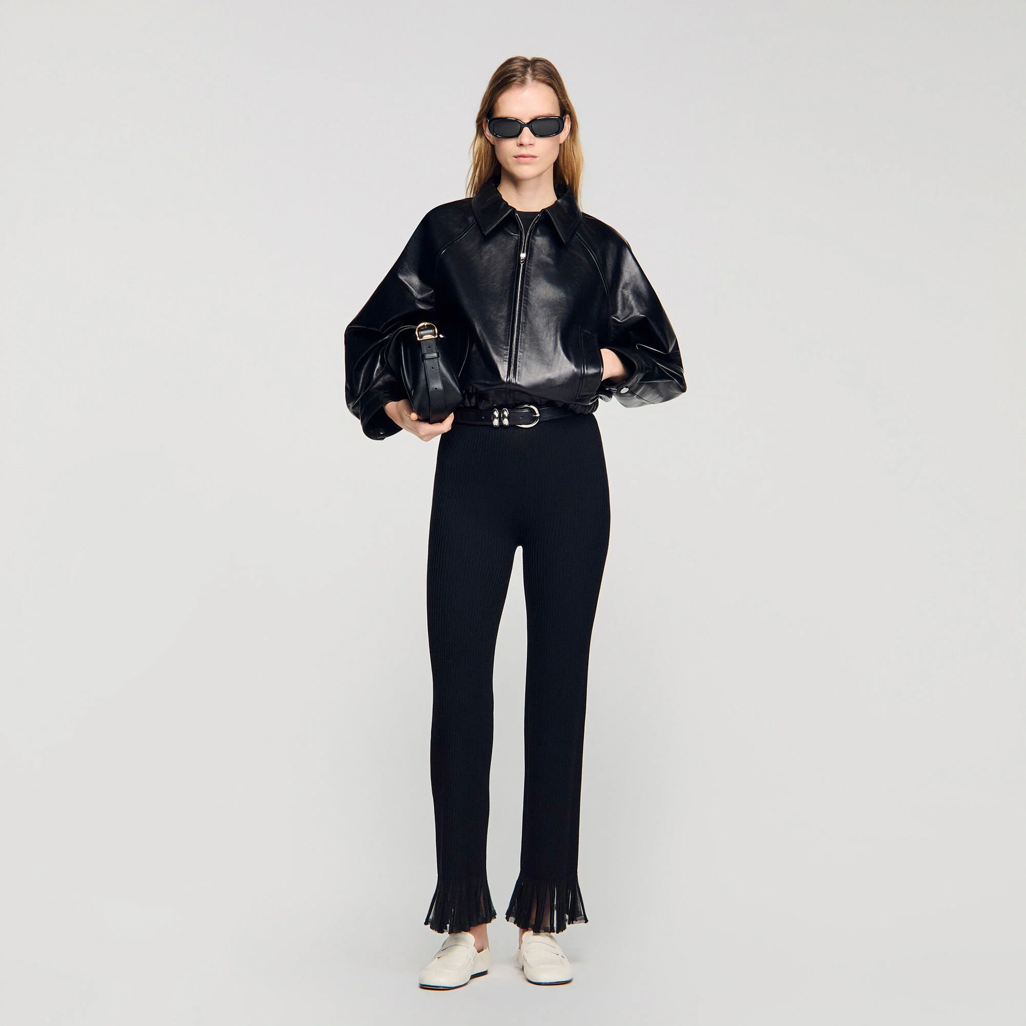 Blouson en cuir d'agneau