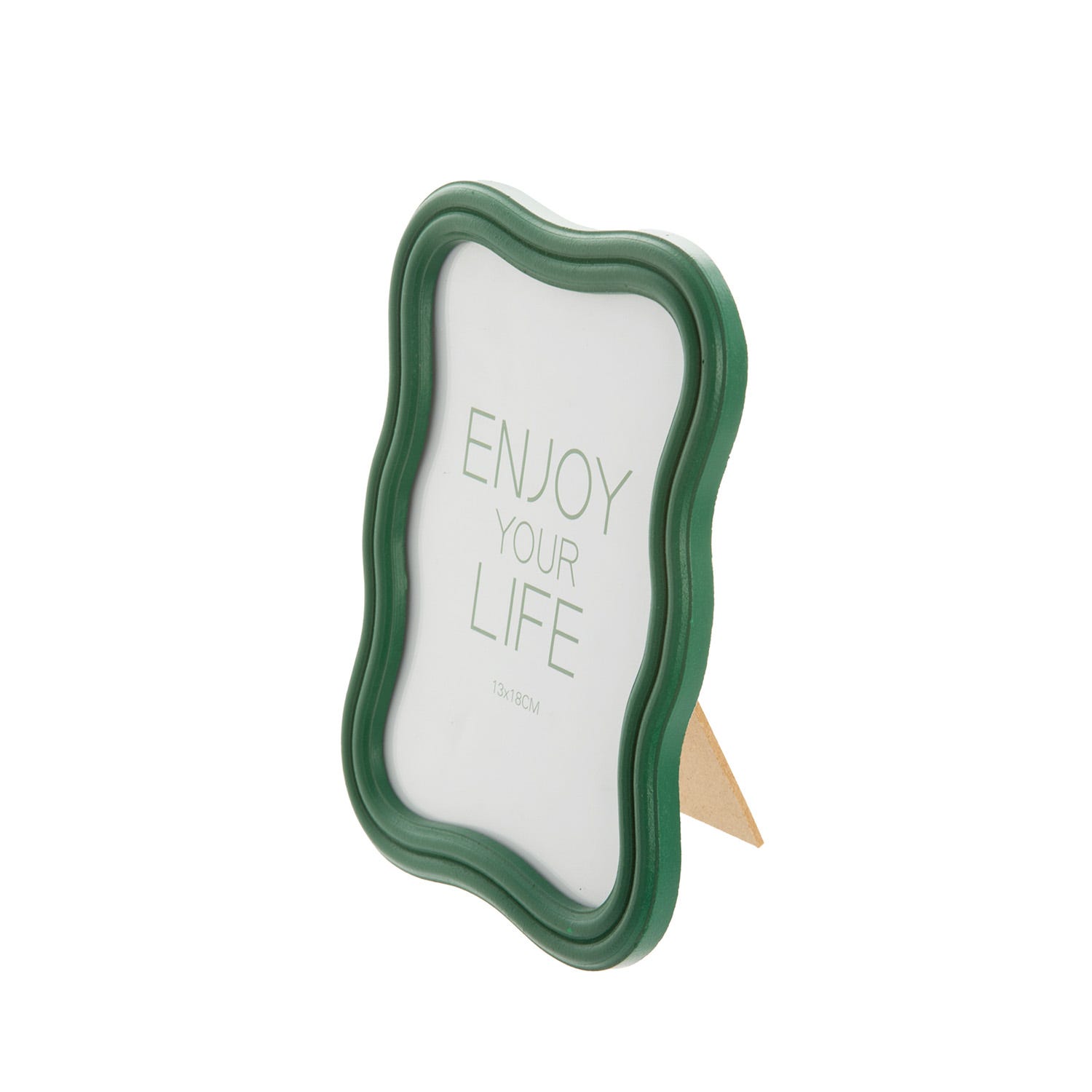 Portafoto 13x18 cm ondulato Enjoy Life verde