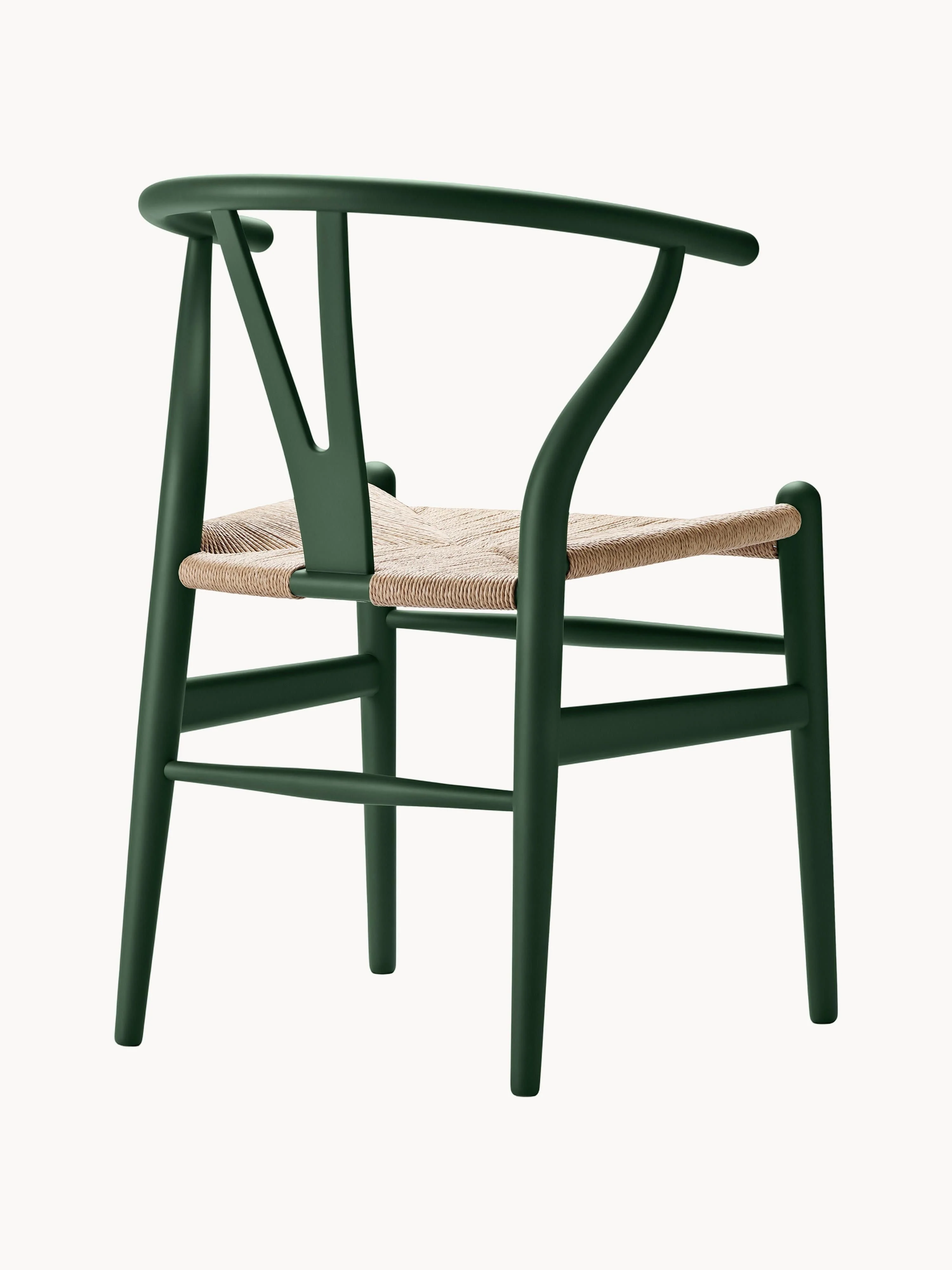 Holzstuhl CH24 Wishbone mit handgeflochtener Sitzfläche