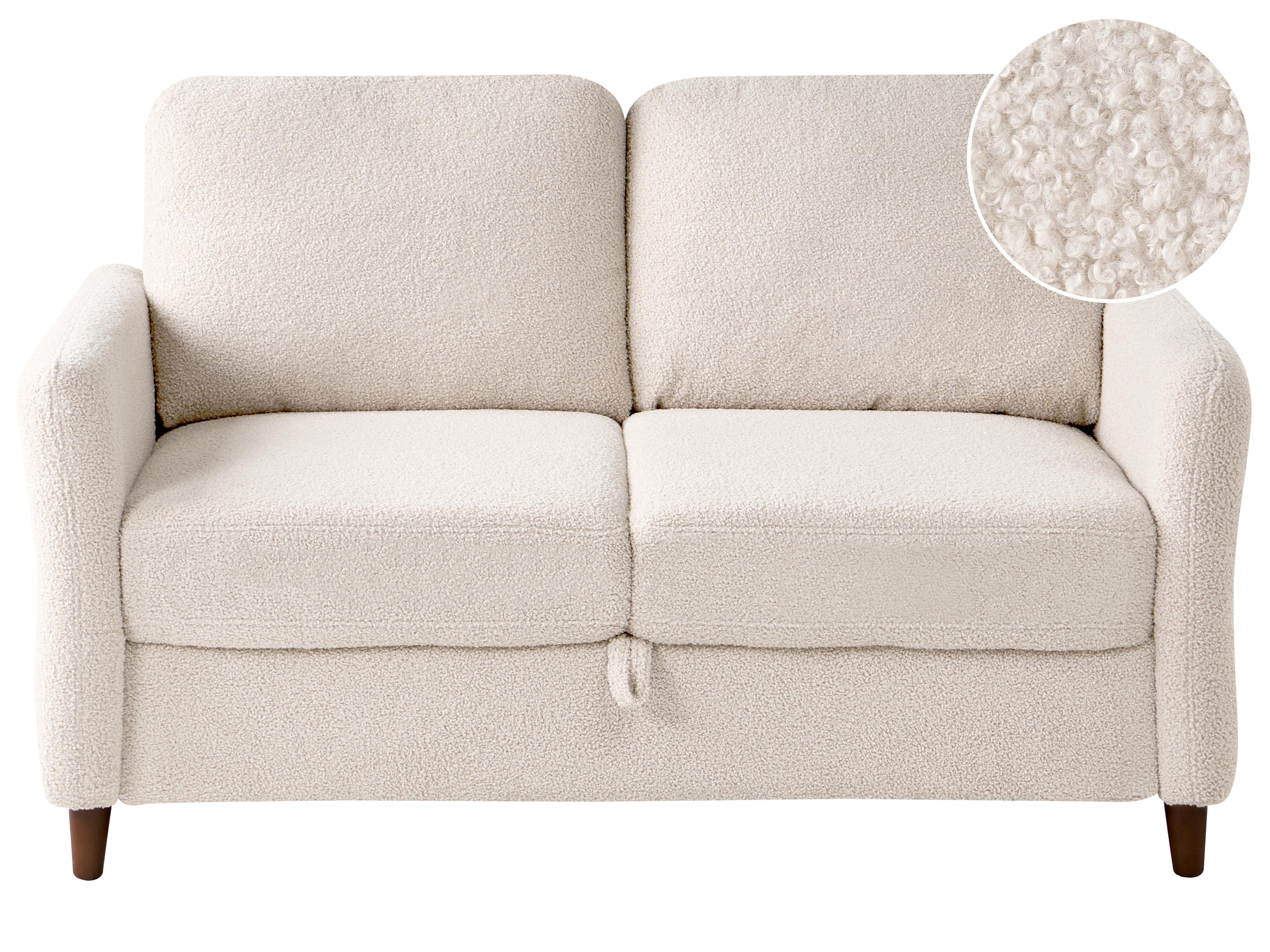 Living Room Set 5 Seater MARE Boucle Beige