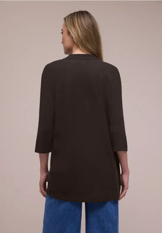 Langarm Jacke im verlängerten Schnitt