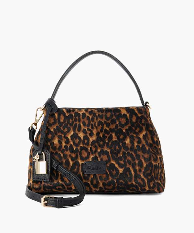 Decades Leopard - Pony Hair Multi-Strap Shoulder Bag