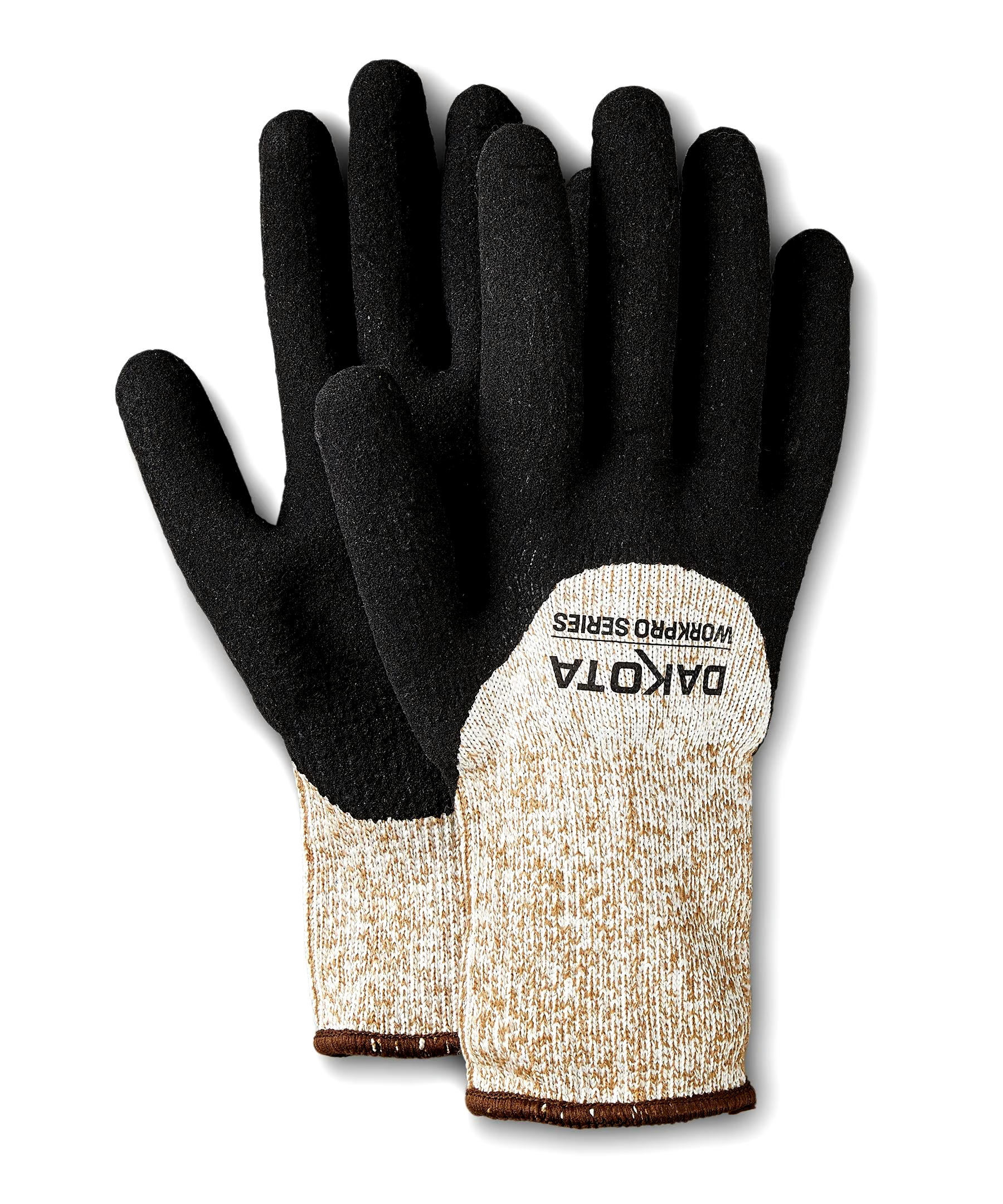 Dakota WorkPro Series Men's 2 Pack Palm Knuckle Dip Lined Gloves with Cuff