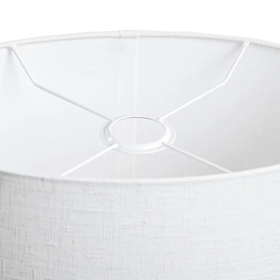 Qazqa ovaal extra schuin linnen wit