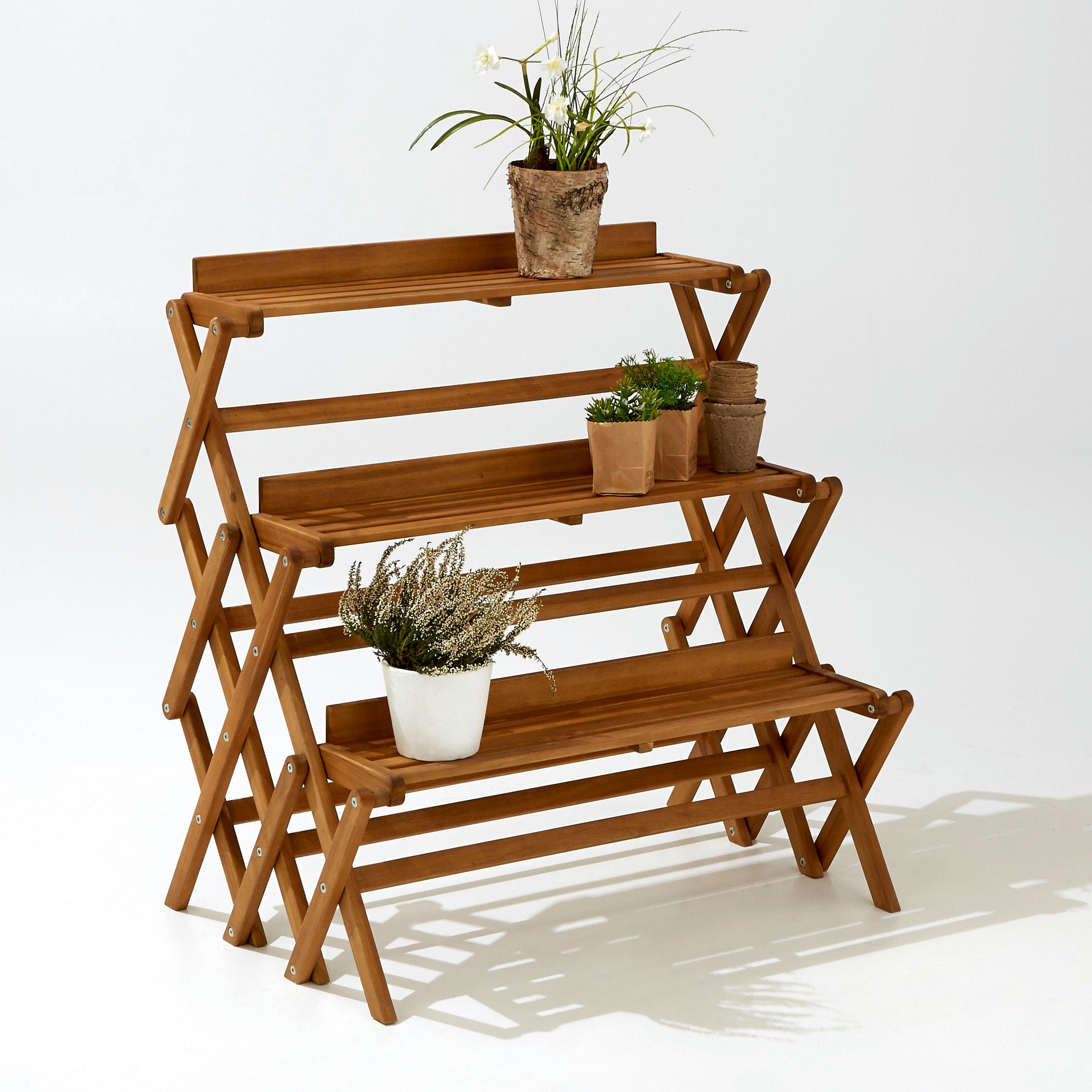 Etagère de jardin 3 niveaux pliable, Garden