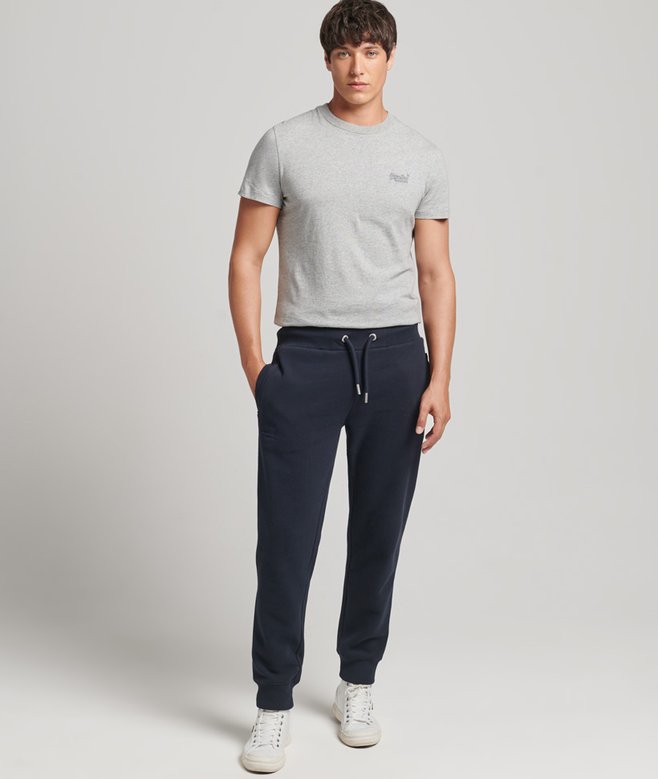 Organic Cotton Vintage Logo Embroidered Joggers