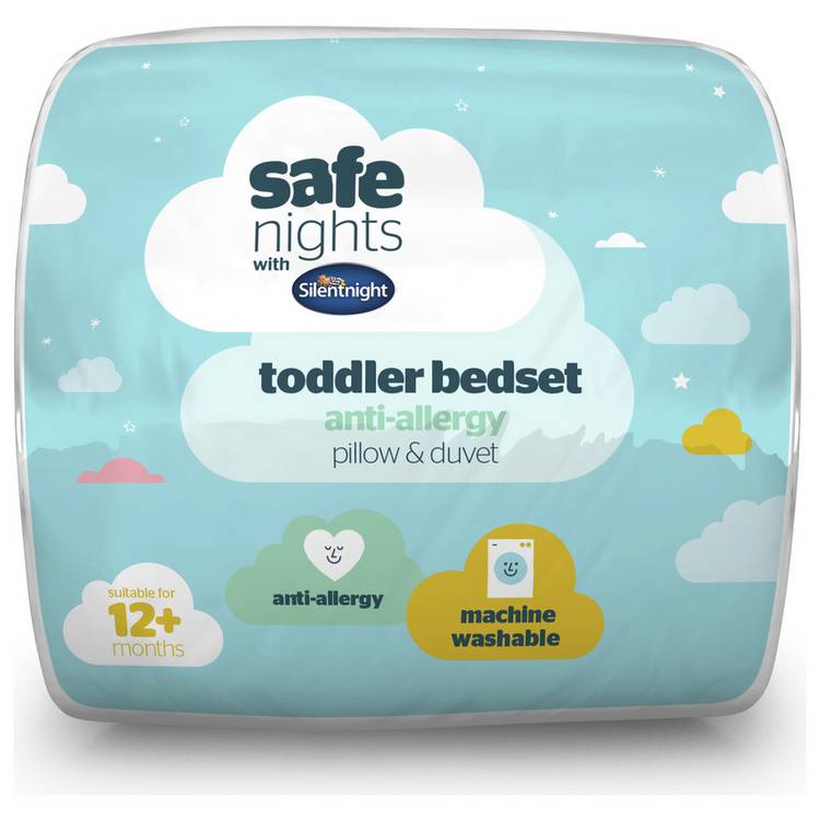 Silentnight Safe Nights 4.5 Tog Duvet and Pillow Set-Cot Bed