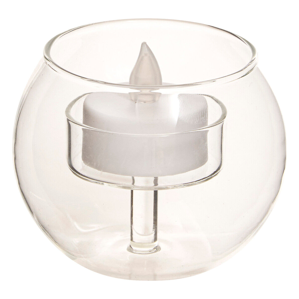 Castiçal com vela led BOLA