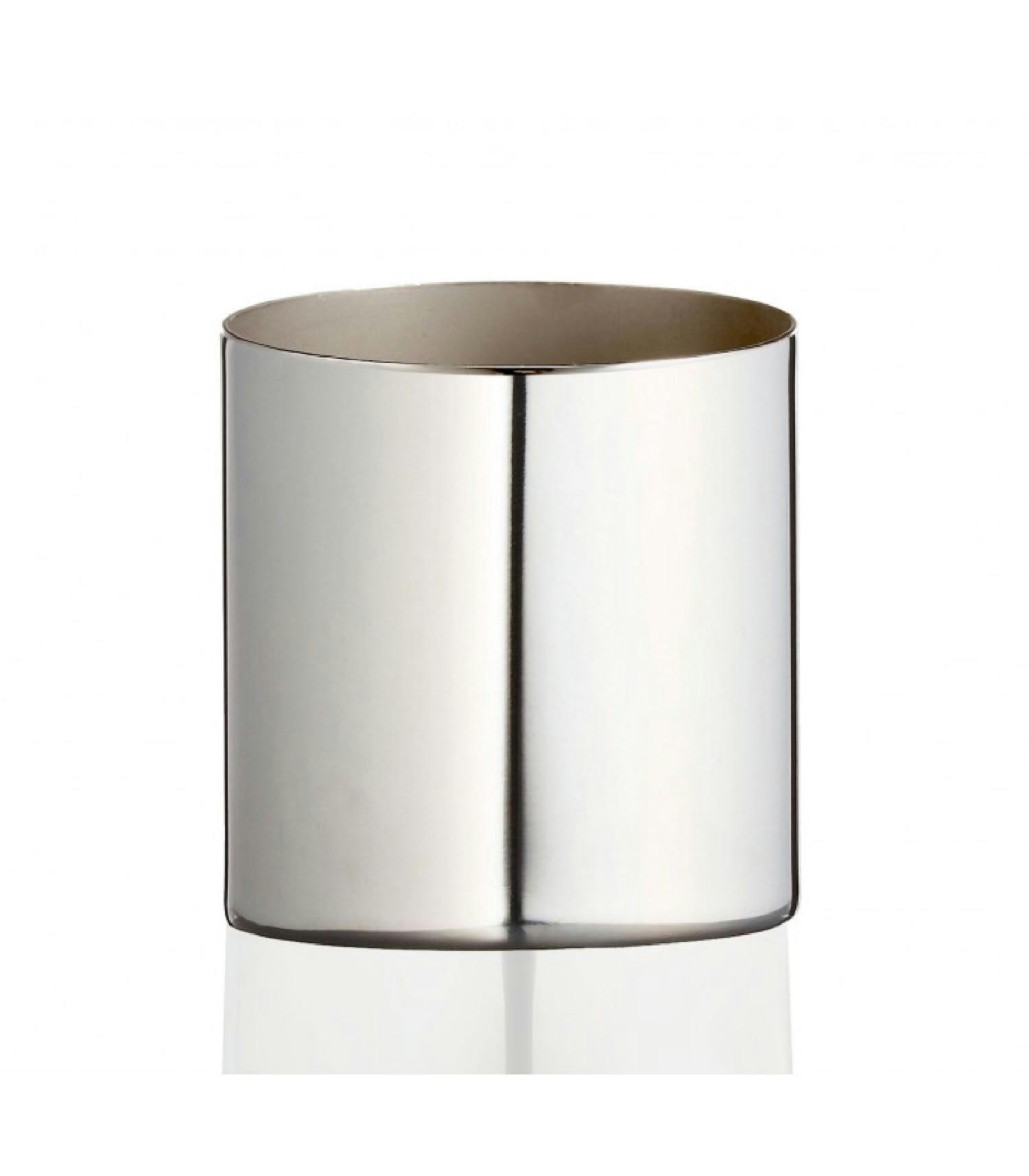 ROND - Porte brosse à dents rond en inox brillant