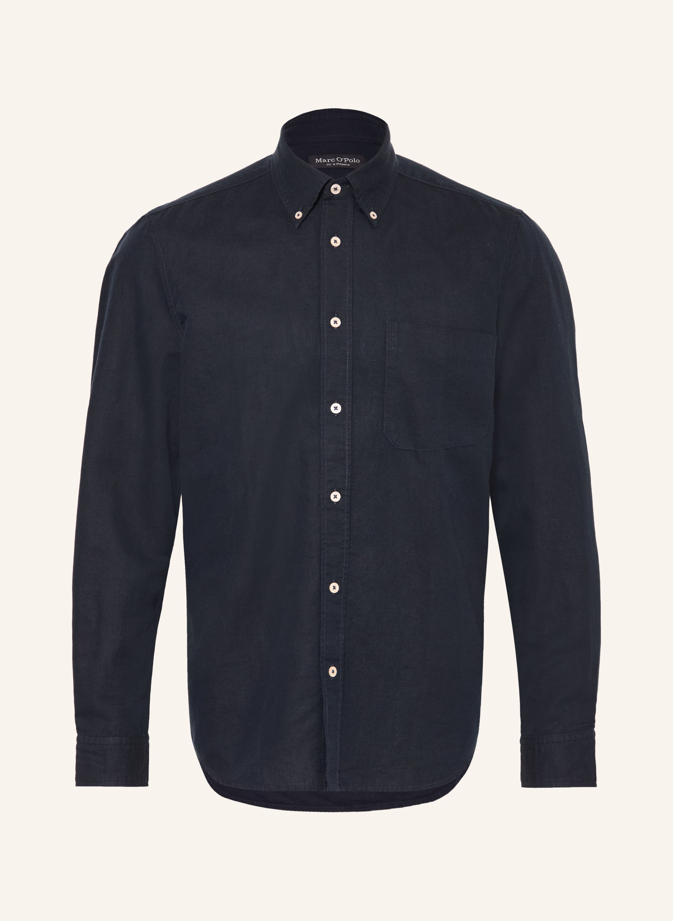 Marc O'Polo Hemd Regular Fit mit Leinen