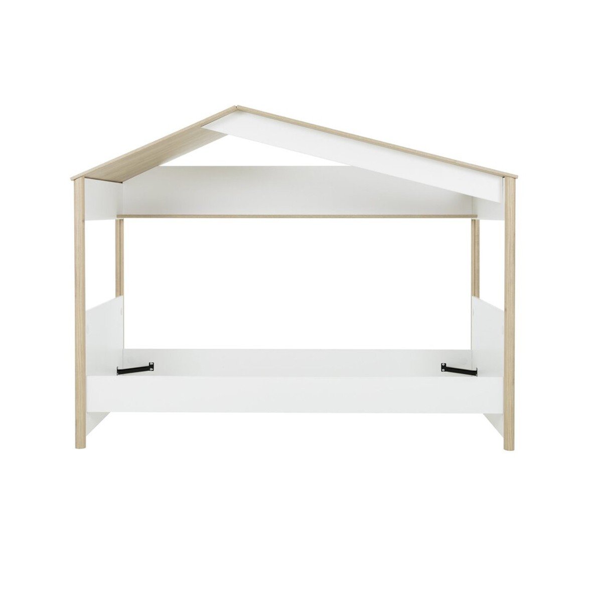 Calicosy - MATIS Hutbed 90x200 cm - H165 cm - Wit Hout