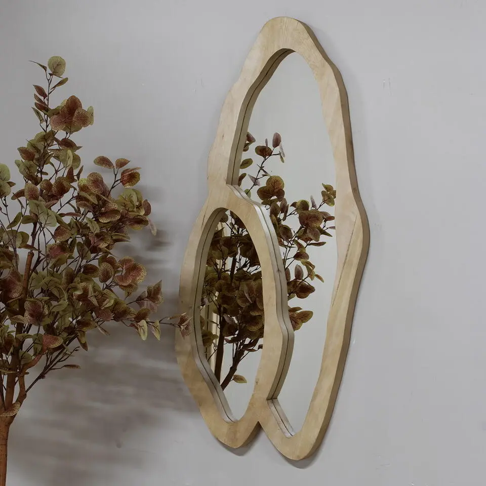 Spiegel Organisch - Naturel Mangohout - 57x4x108cm - Christa