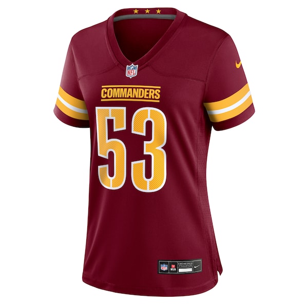 Lucas Niang Washington Commanders Nike Women's Team Game Jersey -  Burgundy