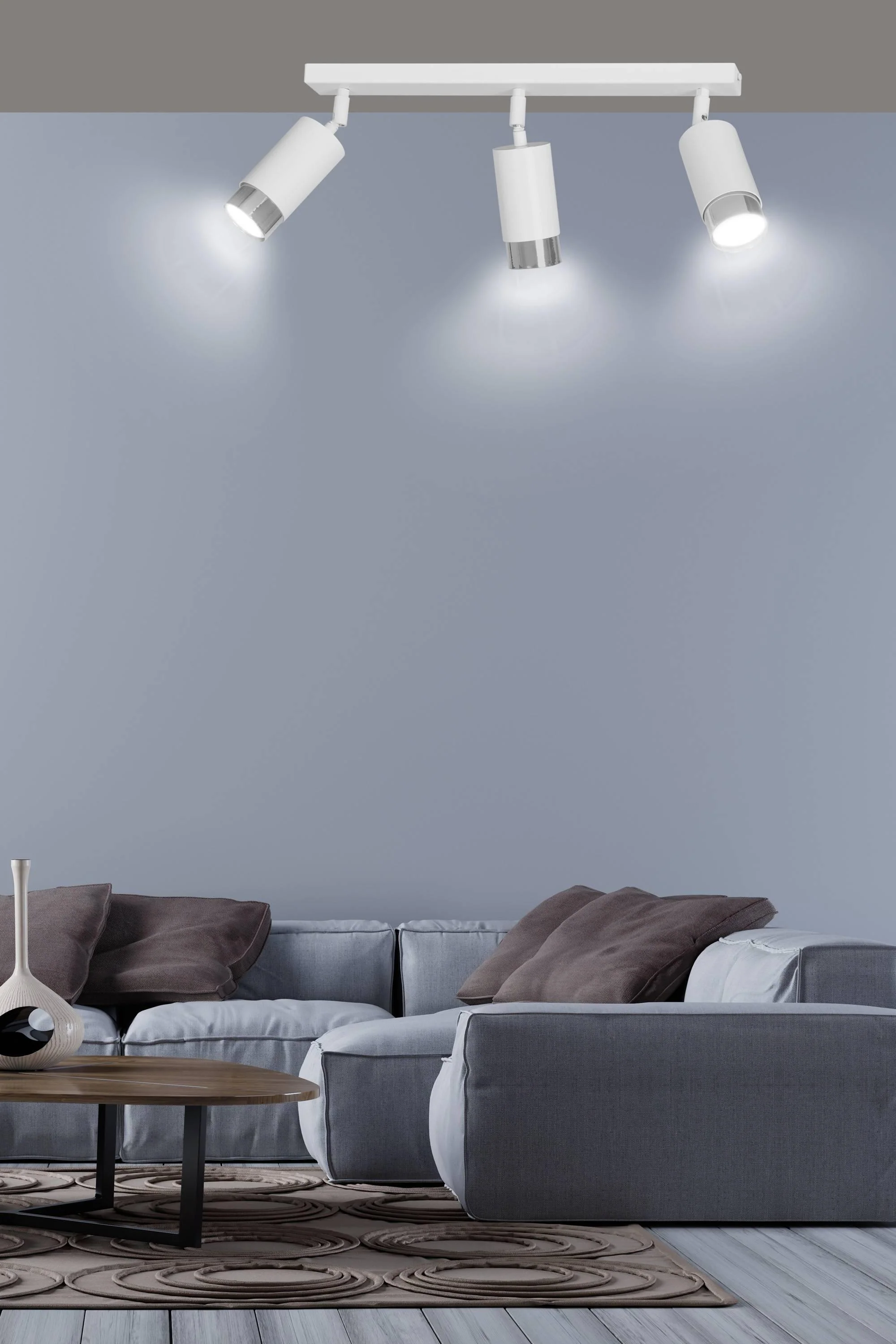 3-lichts plafondlamp Haru