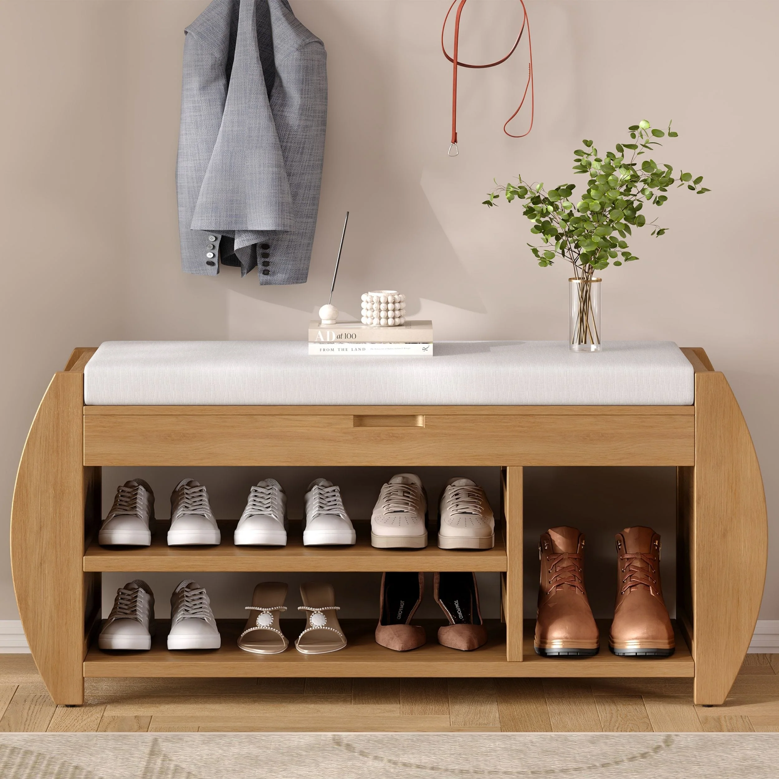 Vintage Multifunctional Storage Bench