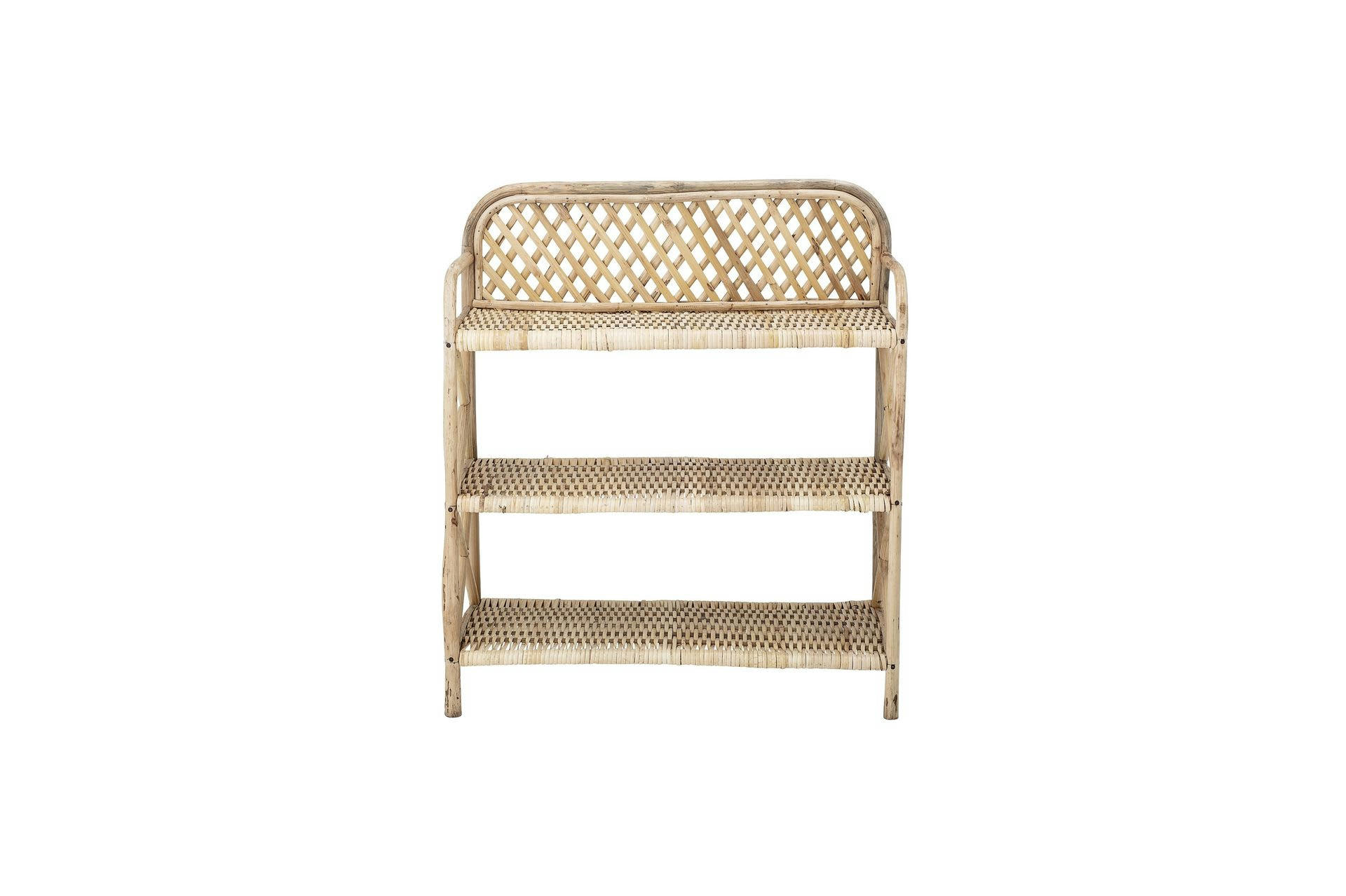 EZRA - Bibliothèque en rotin beige