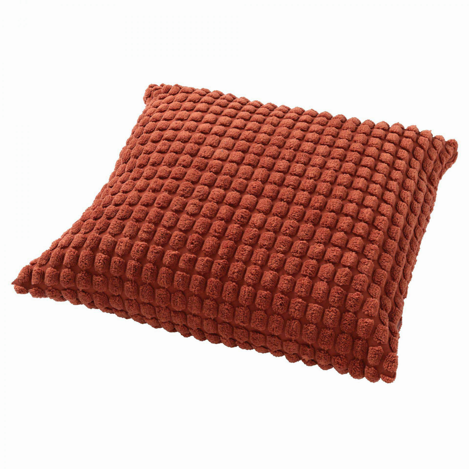 - Housse de coussin orange en velours-45x45 cm uni