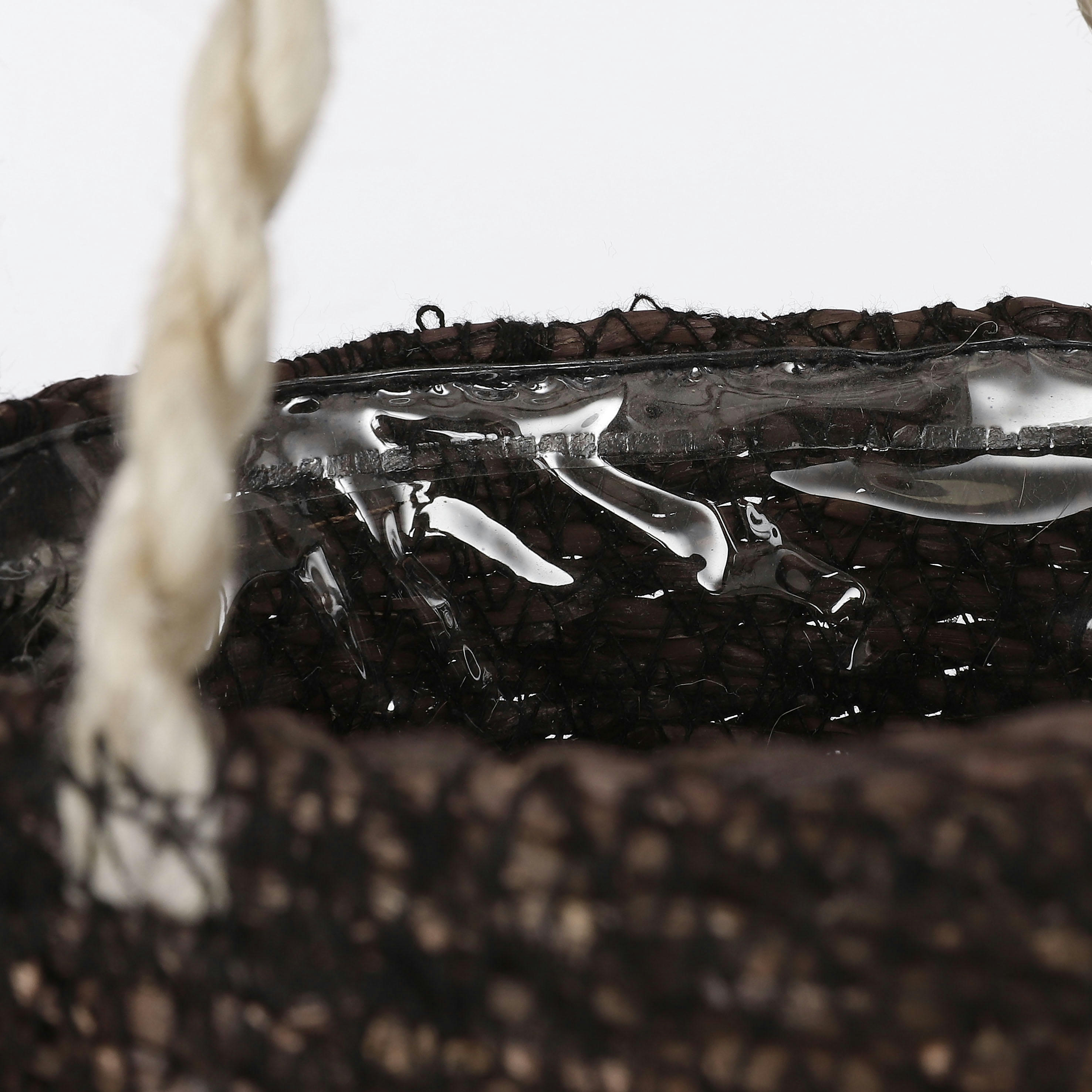 ATLANTIC - 2 cache-pots en jute noir H16