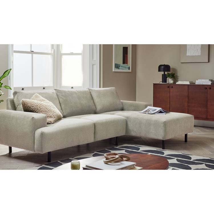 Habitat Julien Right Hand Corner Chaise Sofa - Natural