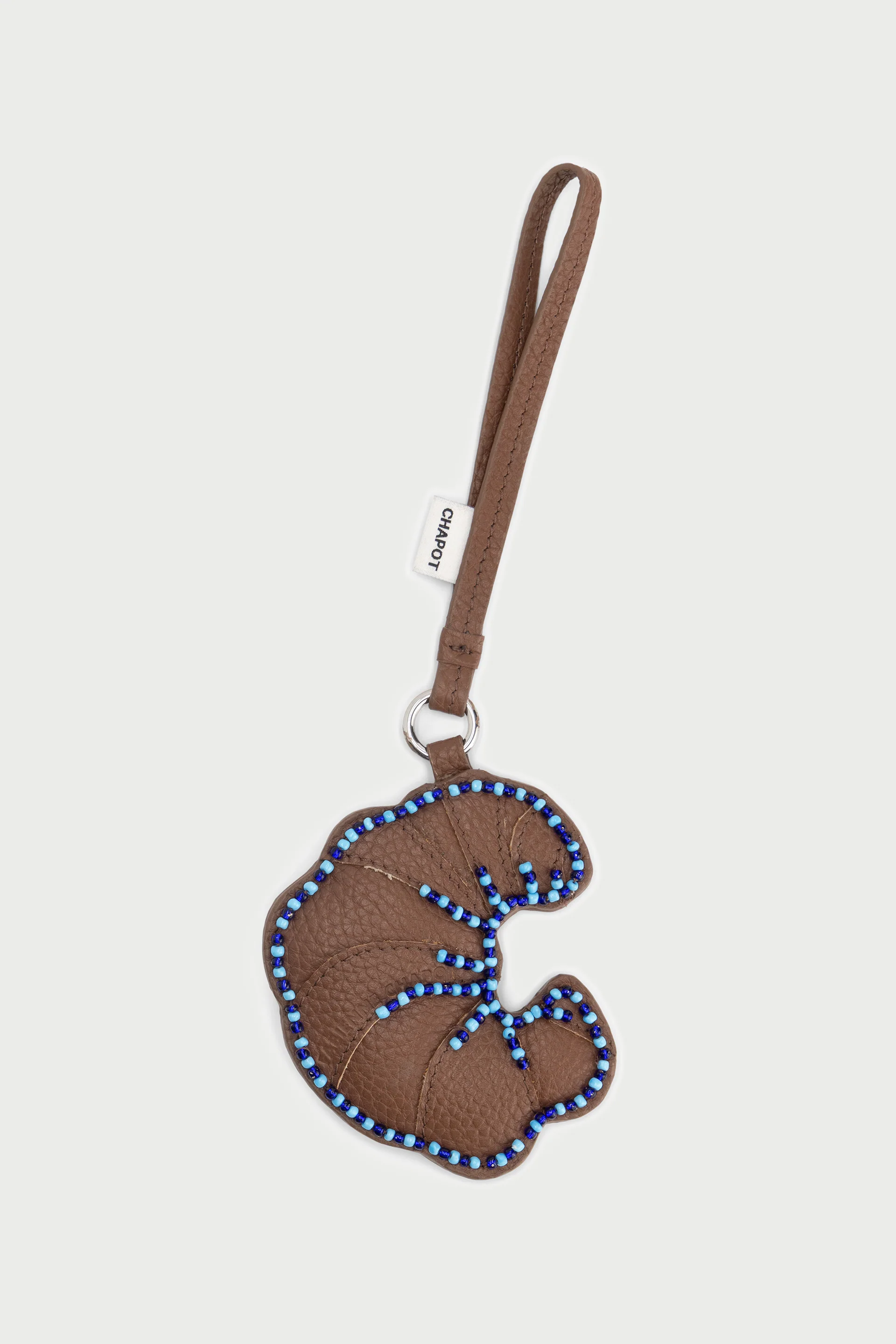 Croissant Bag Charm | Cognac