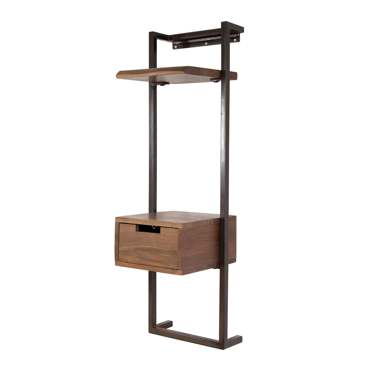 Giga Living Nachtkastje Air Solid Xs - Bruin Hout - 30x30x100cm