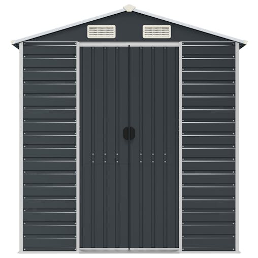 NNEVL Garden Shed Anthracite 191x215x198 cm Galvanised Steel