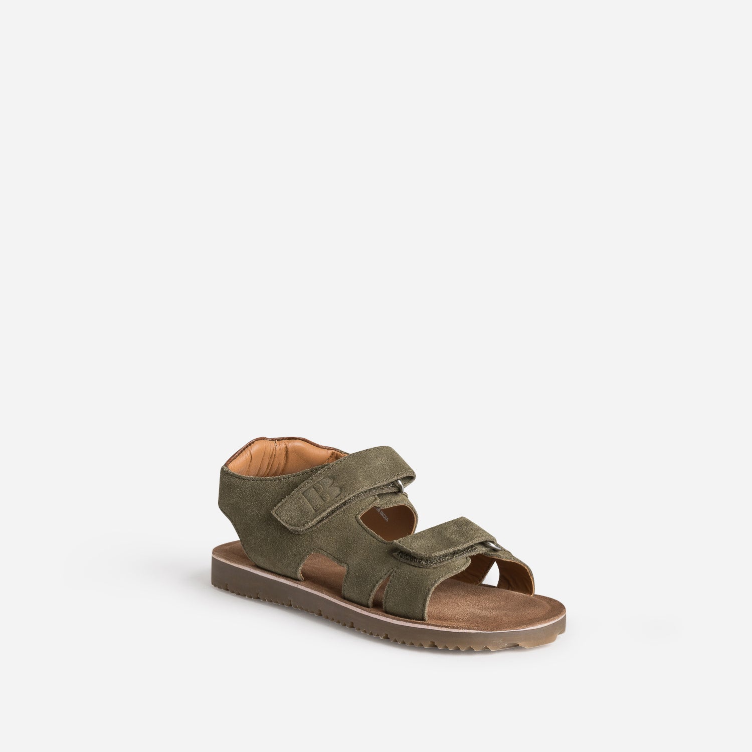 Sandale BUGGY kaki cuir velours